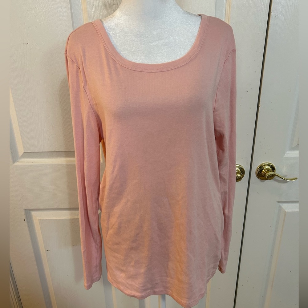 Gap pink long sleeve tee, XL